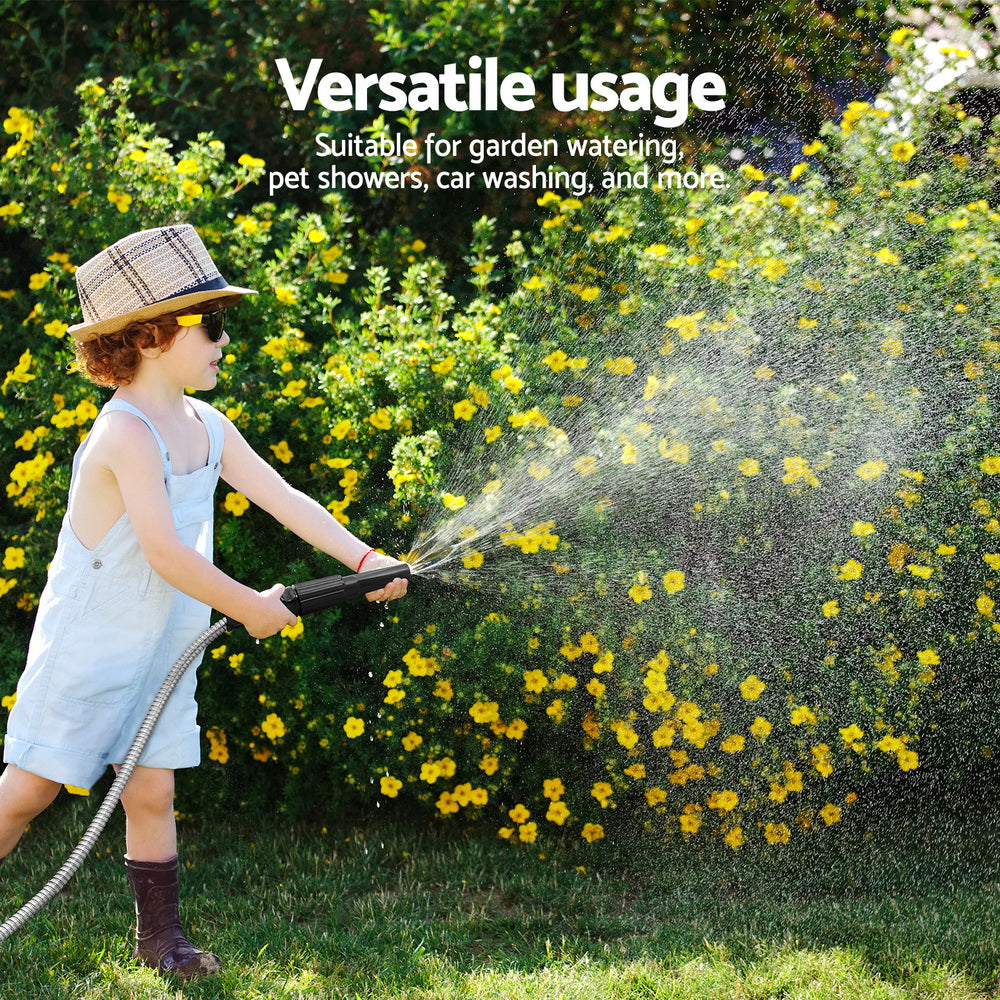 Marlook Water Hose Stainless Steel 30M with Spray Nozzle