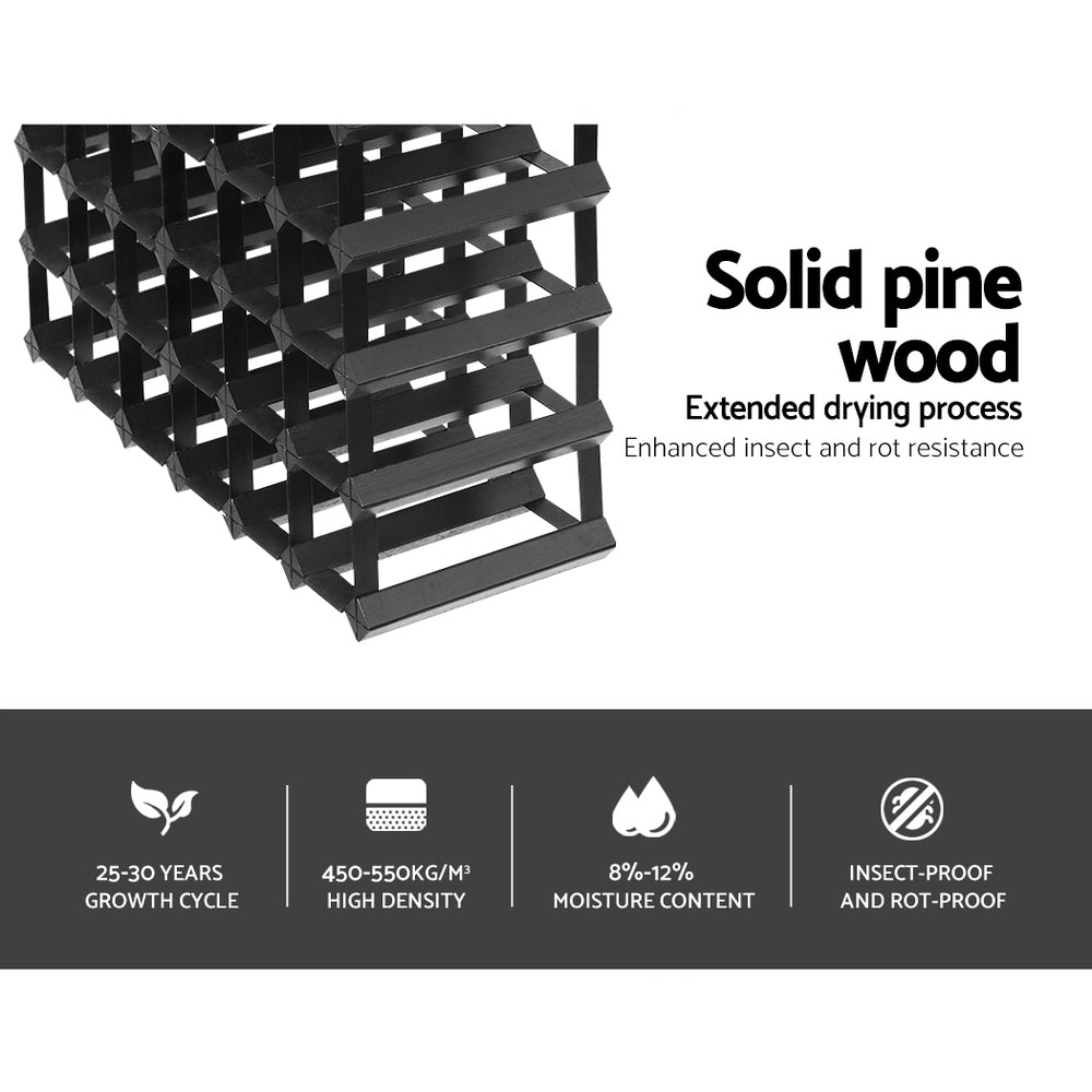 Marlook Wine Rack 42 Bottle Black