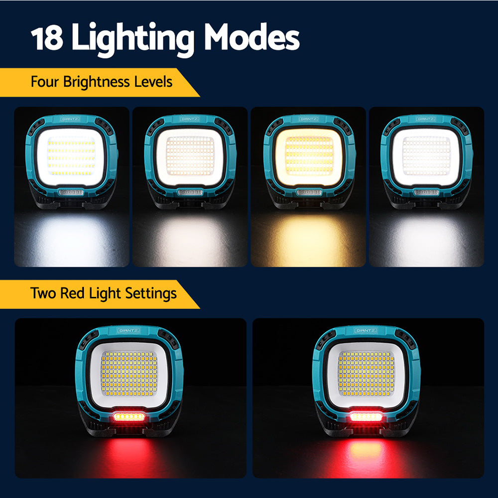 Marlook Work Light Torch Rechargeable USB Cordless Magnetic LED Lamp Charging