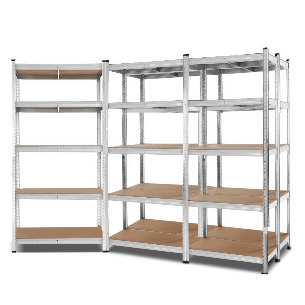 Marlook 5x1.8M Garage Shelving Warehouse Rack Pallet Racking Storage Shelf Silver