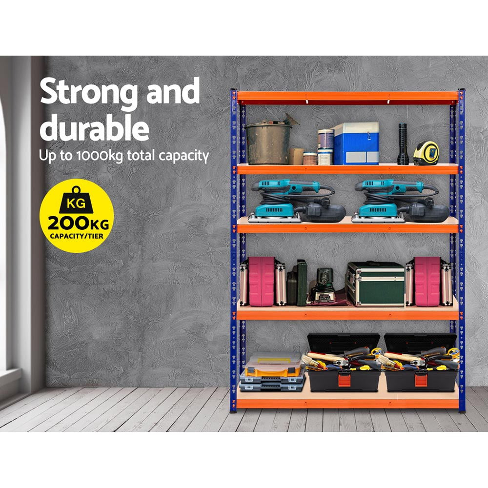 Marlook 2.4Mx1.8M Garage Shelving Warehouse Rack Pallet Racking Storage Blue