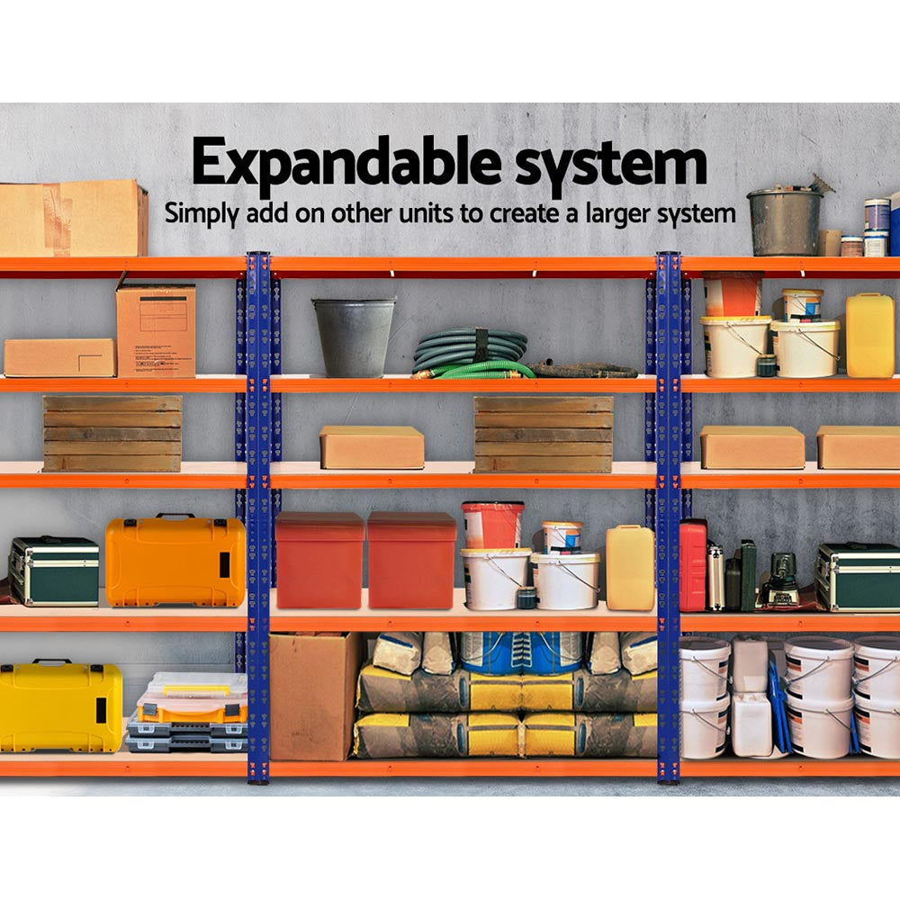 Marlook 2.4Mx1.8M Garage Shelving Warehouse Rack Pallet Racking Storage Blue
