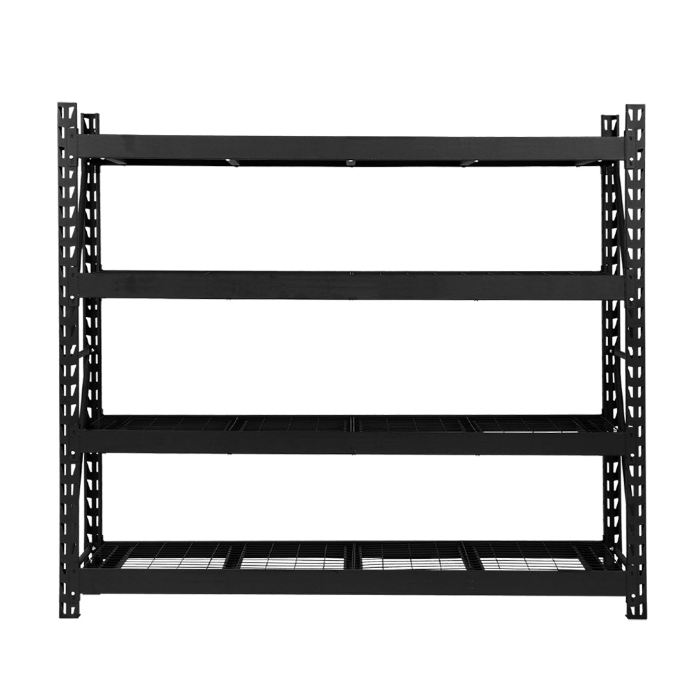 Marlook 4Mx2M Garage Shelving Warehouse Rack Pallet Racking Storage Shelve Black