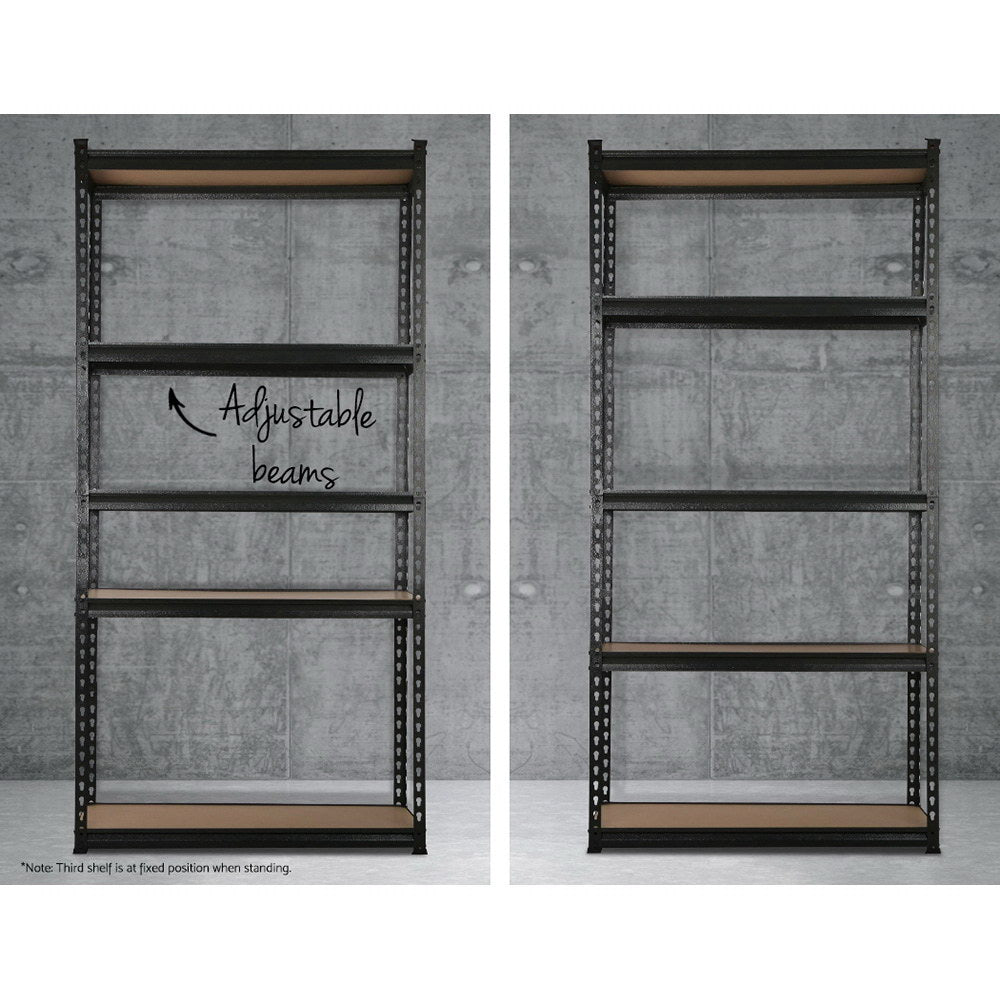 Marlook 1.8M Garage Shelving Warehouse Rack Pallet Racking Storage Shelf Charcoal