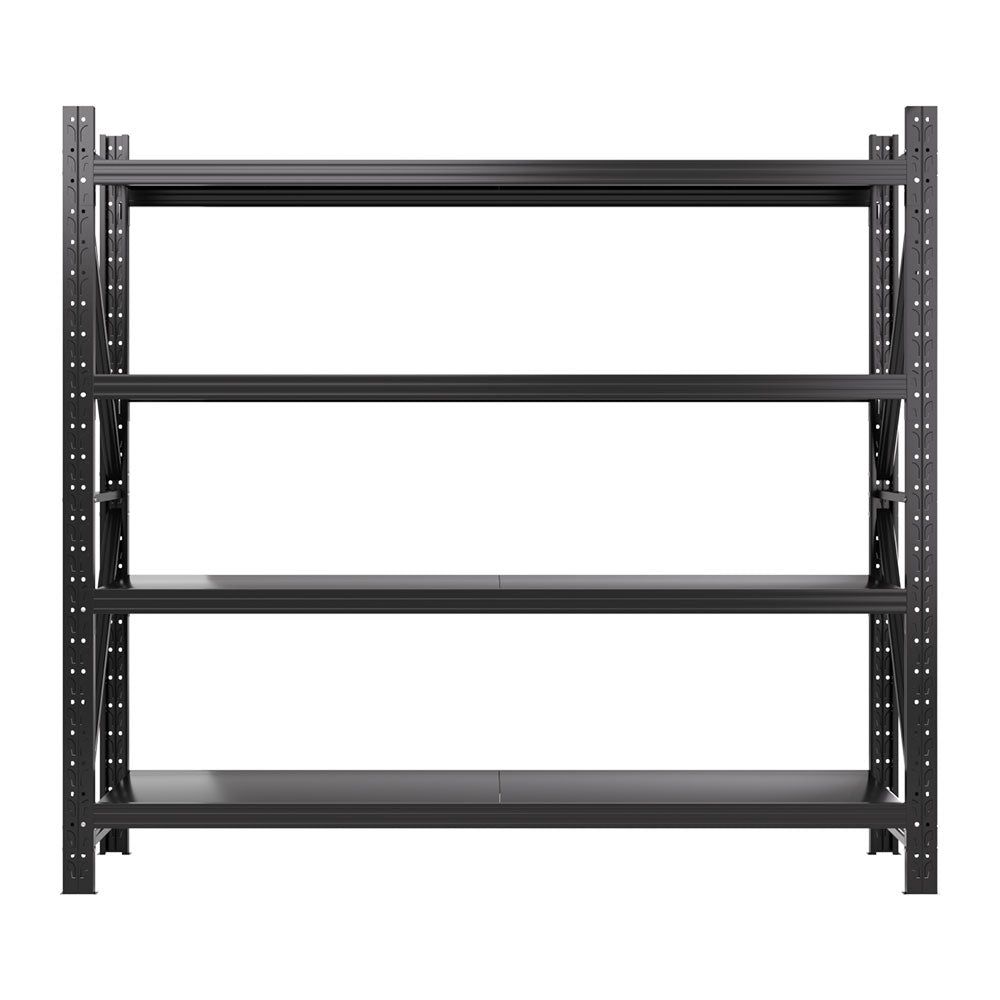 Marlook 2Mx1.8M Garage Shelving Warehouse Rack Pallet Racking Storage Shelf Black