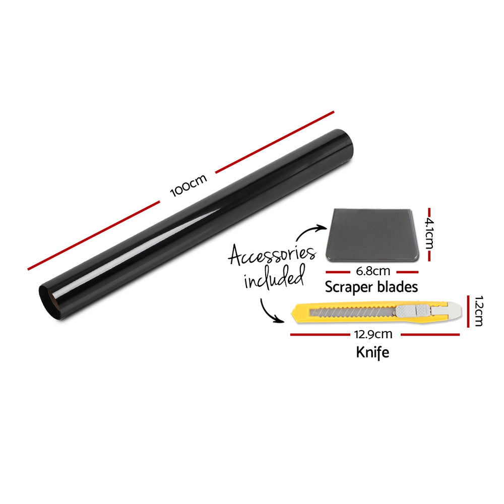 Marlook Window Tint Film Black Roll 35% VLT Home House 100cm X 30m Tinting Tools