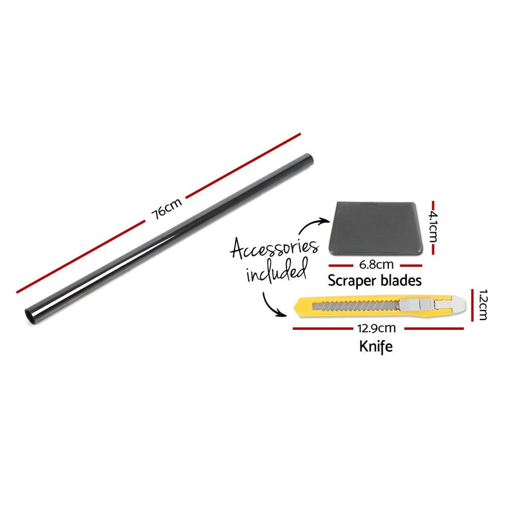 Marlook Window Tint Film Black Roll 5% VLT Home House 76cm X 7m Tinting Tools
