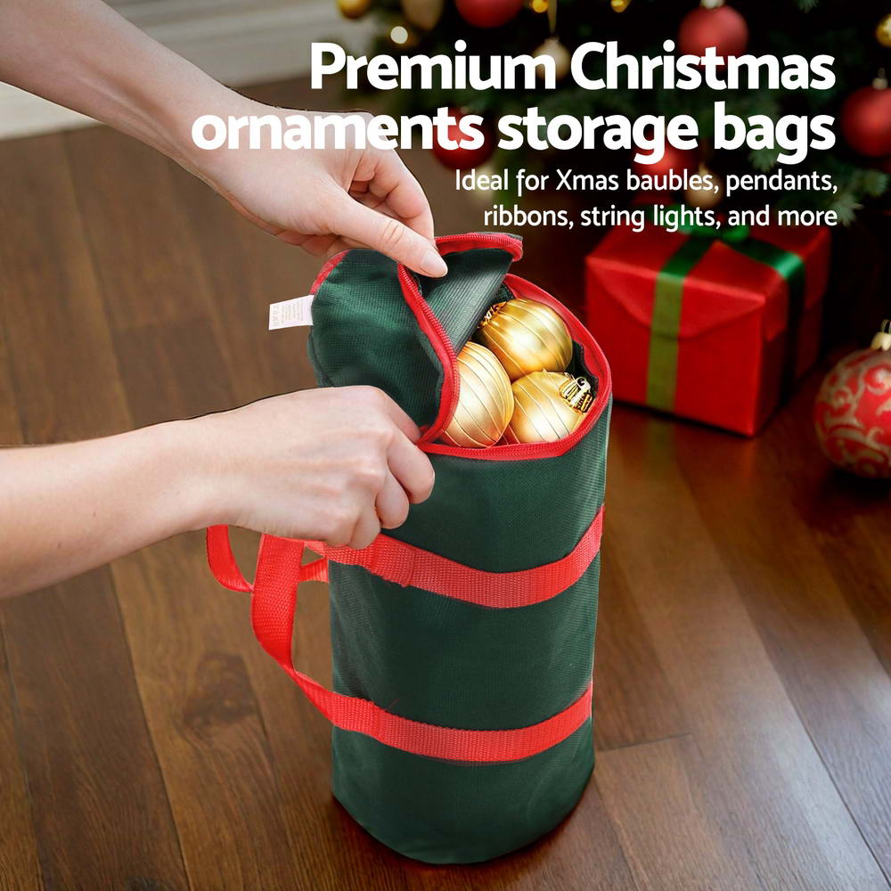Marlook Christmas Baubles Storage Bag Xmas Ornaments Bag Container Green
