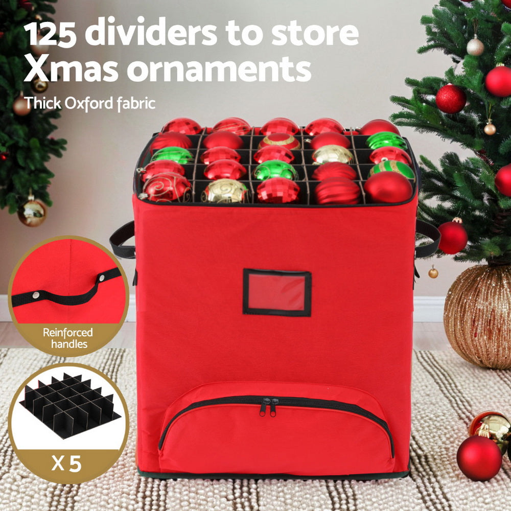 Marlook Christmas Baubles Storage Cart Roller 125 Dividers