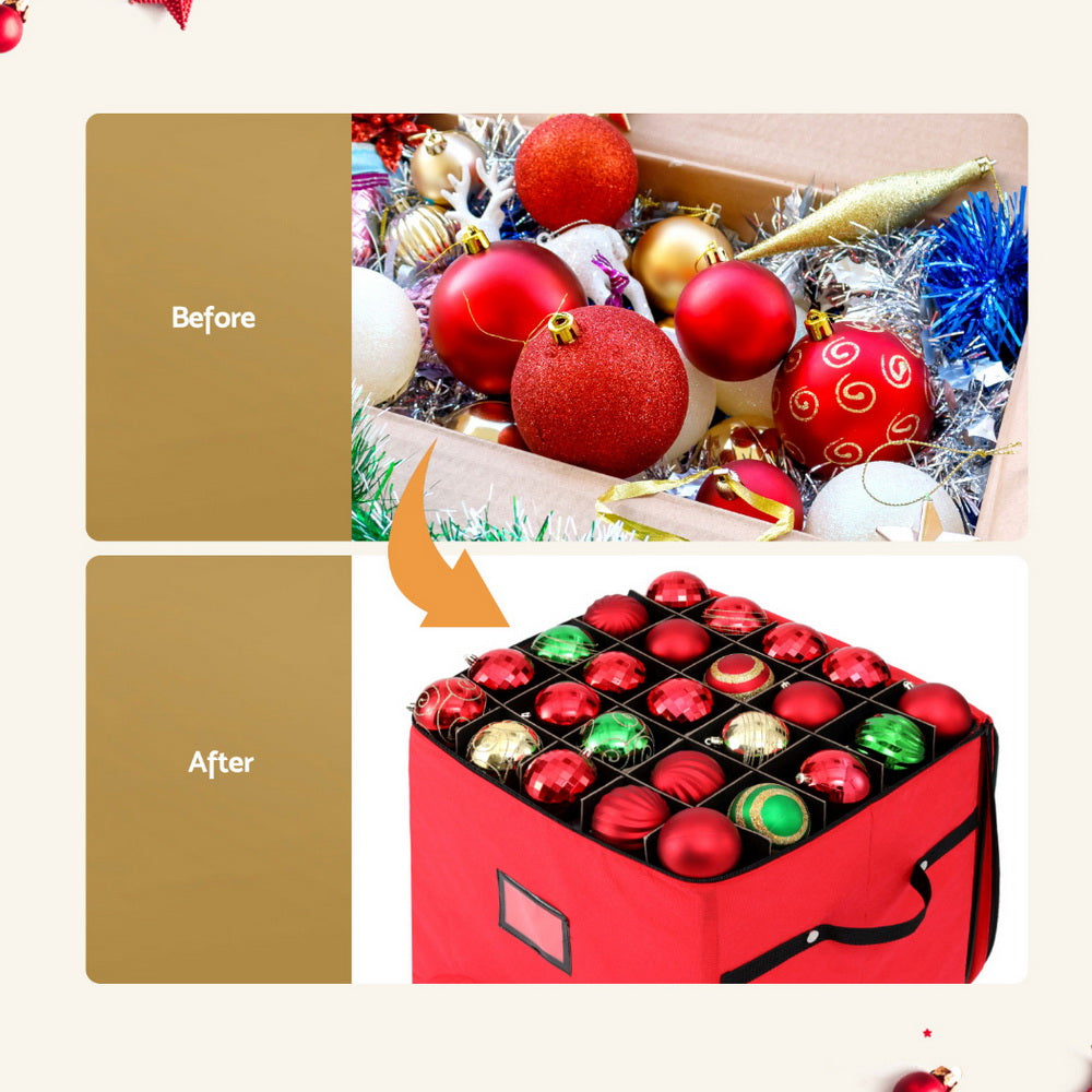 Marlook Christmas Baubles Storage Cart Roller 125 Dividers