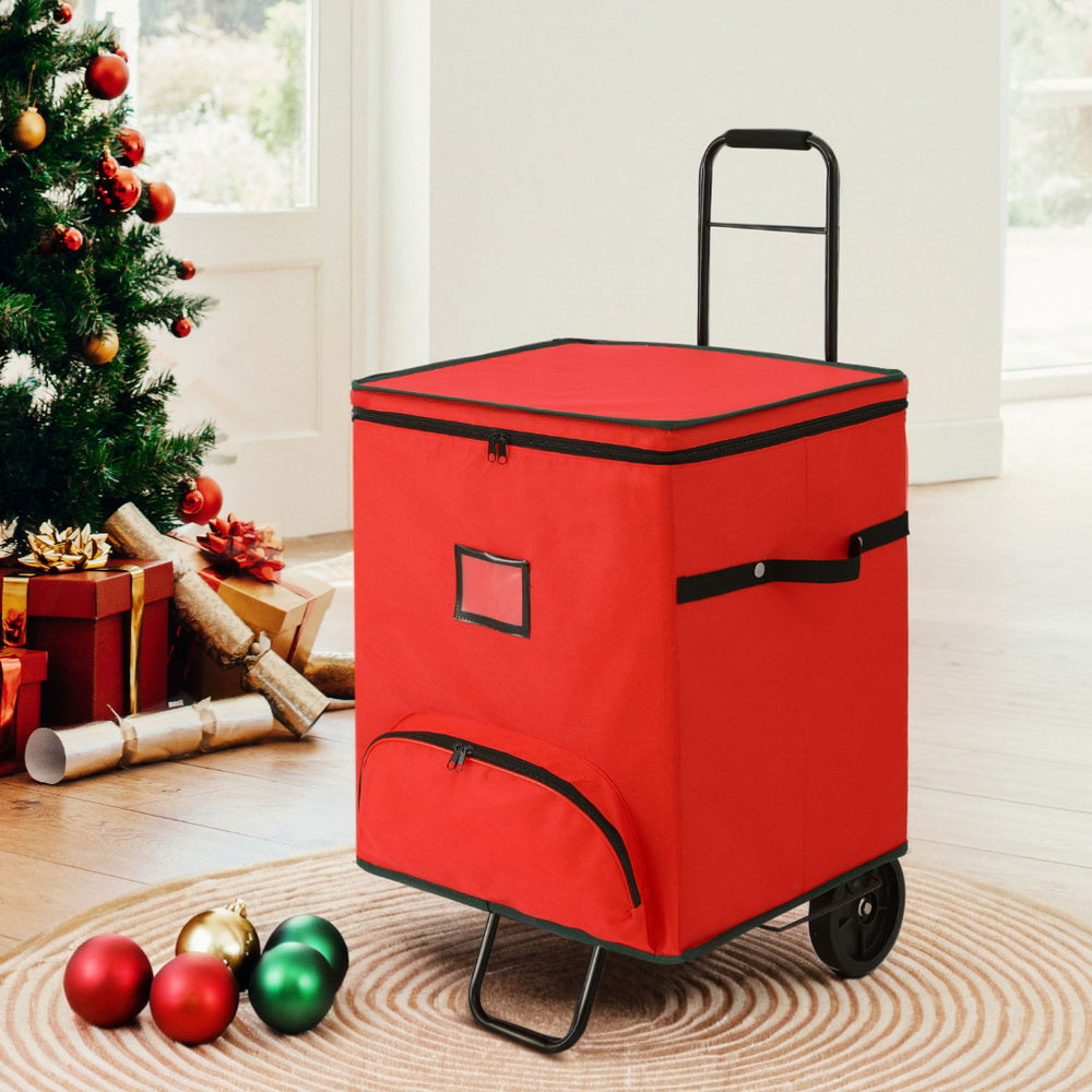 Marlook Christmas Baubles Storage Cart Roller 125 Dividers