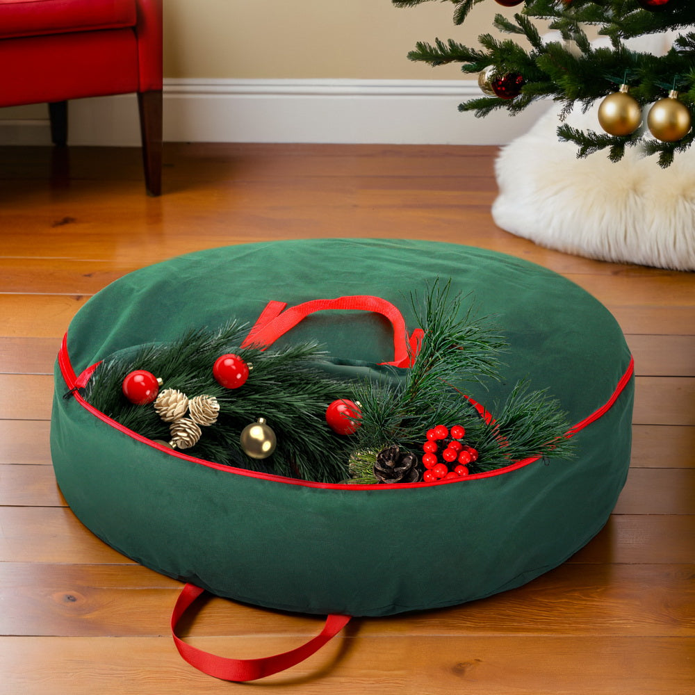 Marlook Christmas Garland Wreath Storage Bag Baubles Ornaments Container