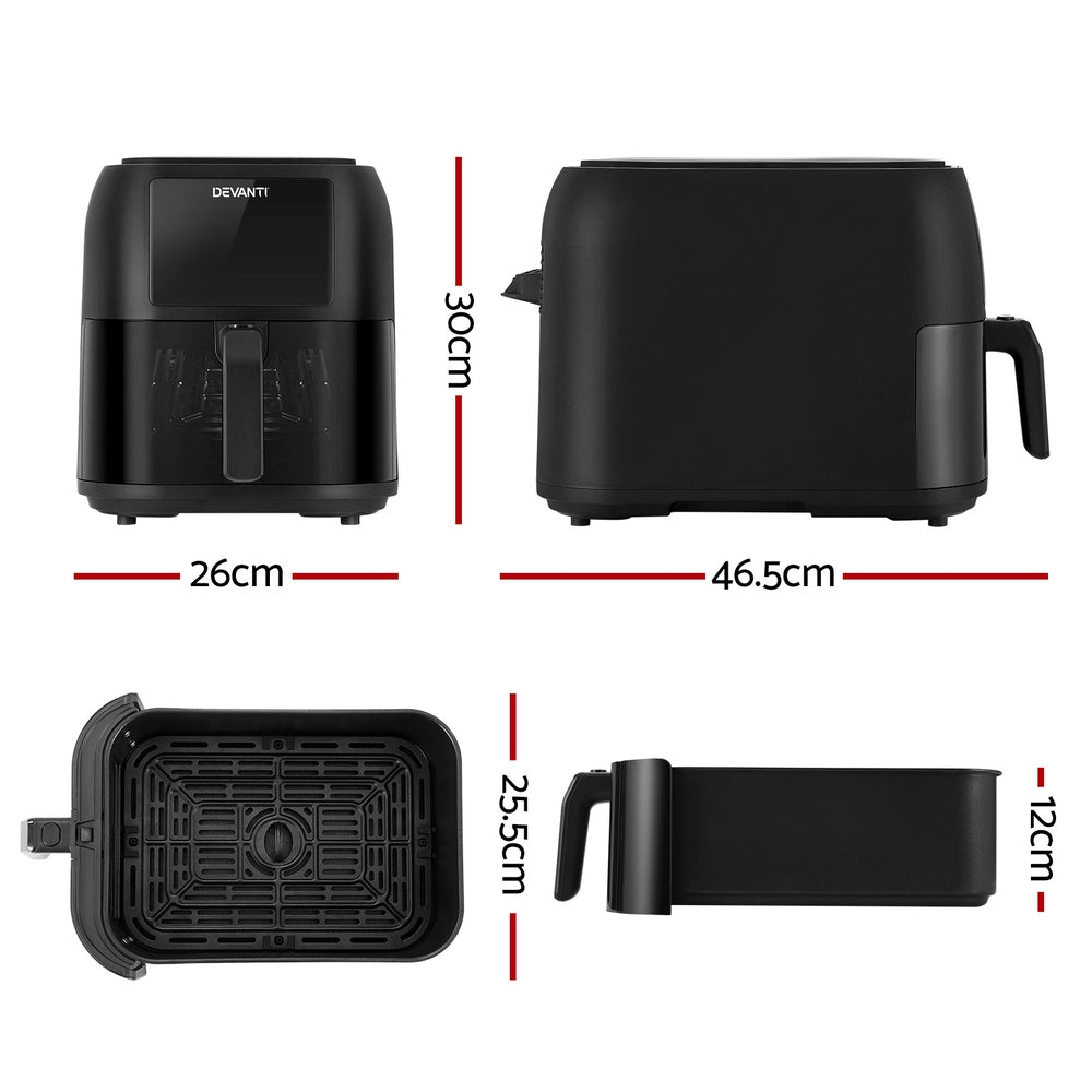 Marlook Air Fryer 8L LCD Fryers