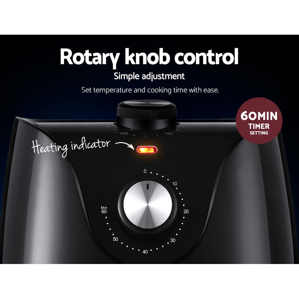 Marlook Air Fryer 2.5L Knob Fryers