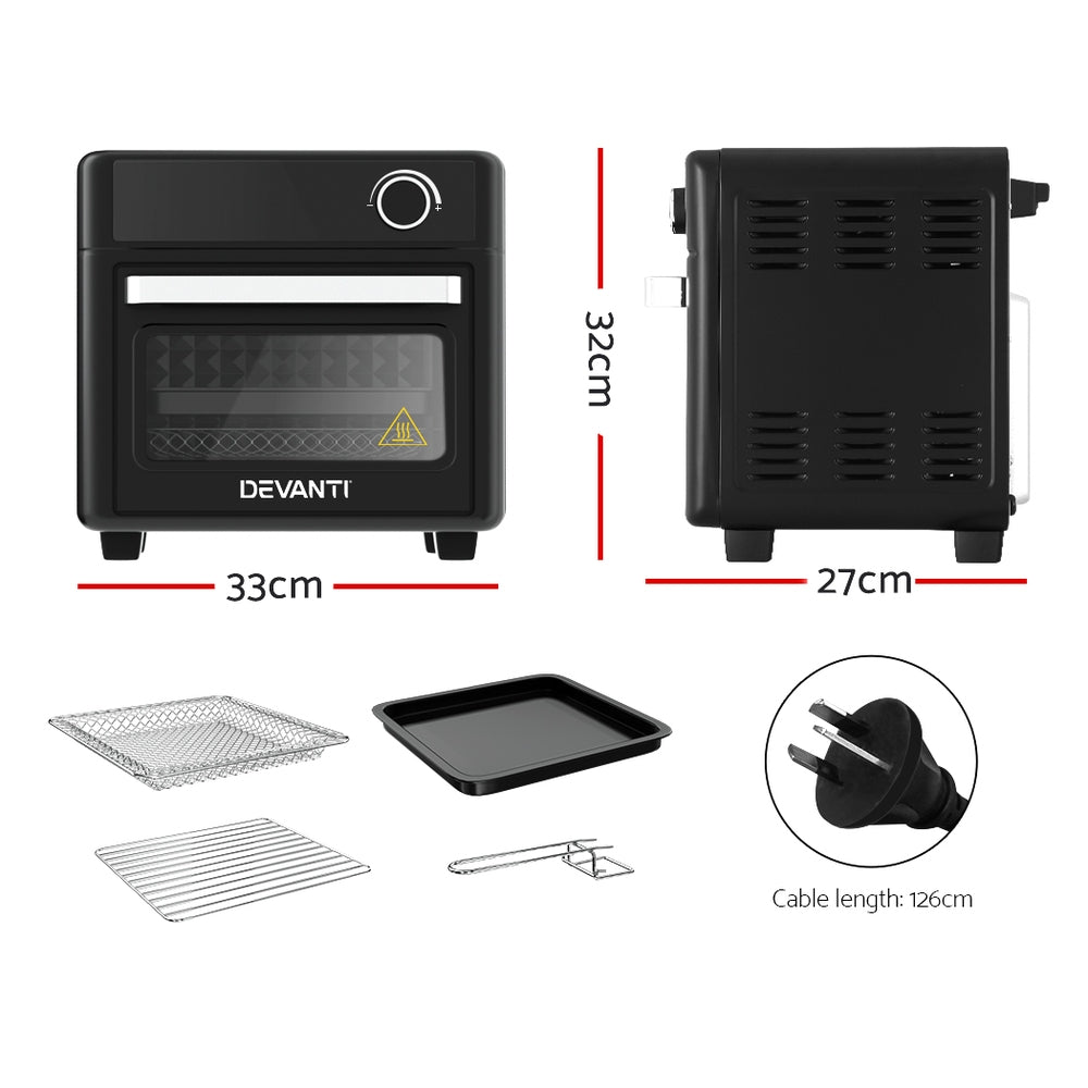 Marlook Air Fryer 15L LCD Fryers Oven