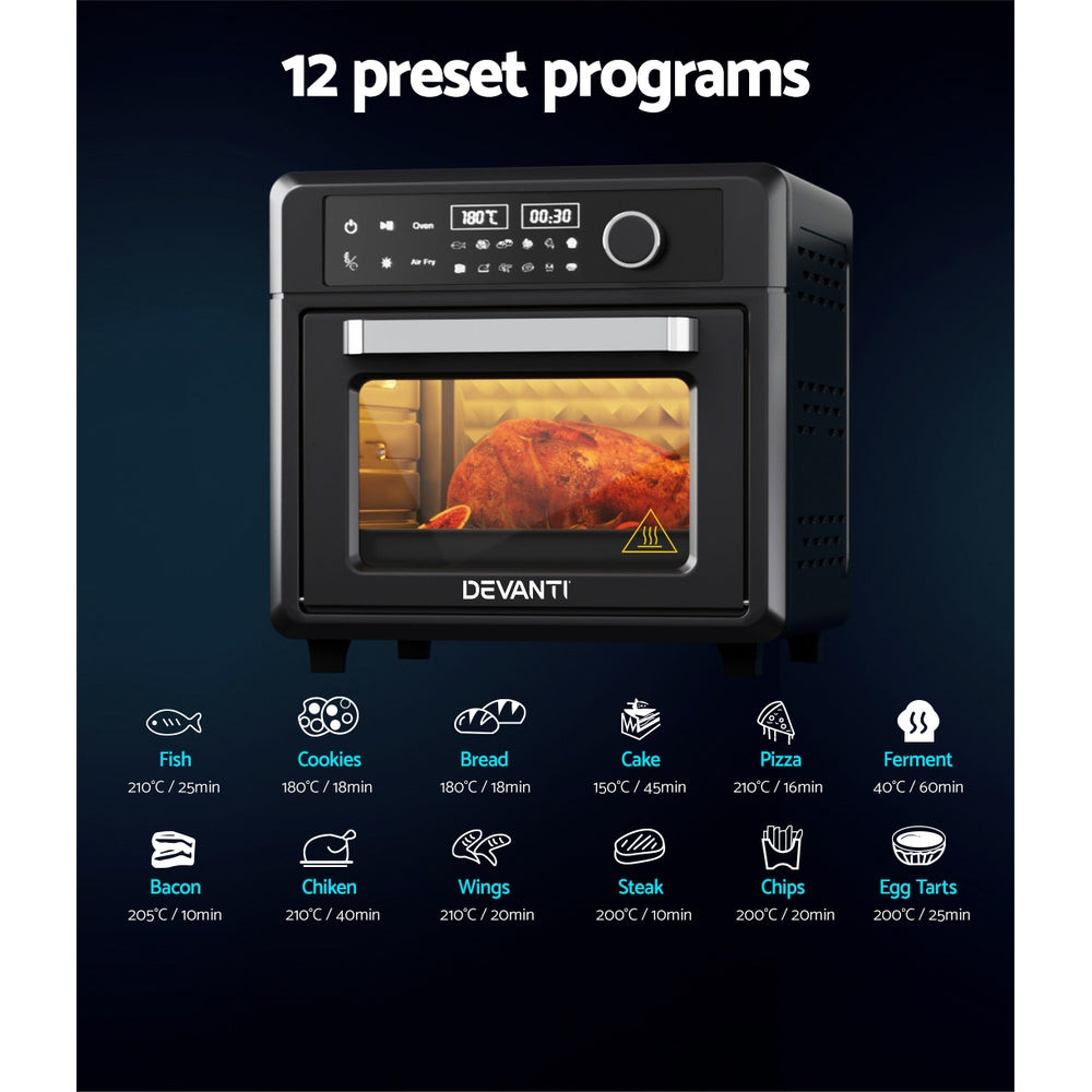 Marlook Air Fryer 20L LCD Fryers Oven