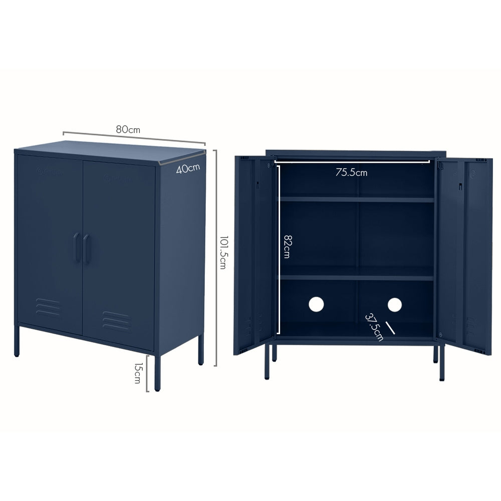 MarlookIn Buffet Sideboard Metal Cabinet - SWEETHEART Blue