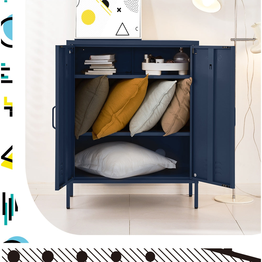 MarlookIn Buffet Sideboard Metal Cabinet - SWEETHEART Blue