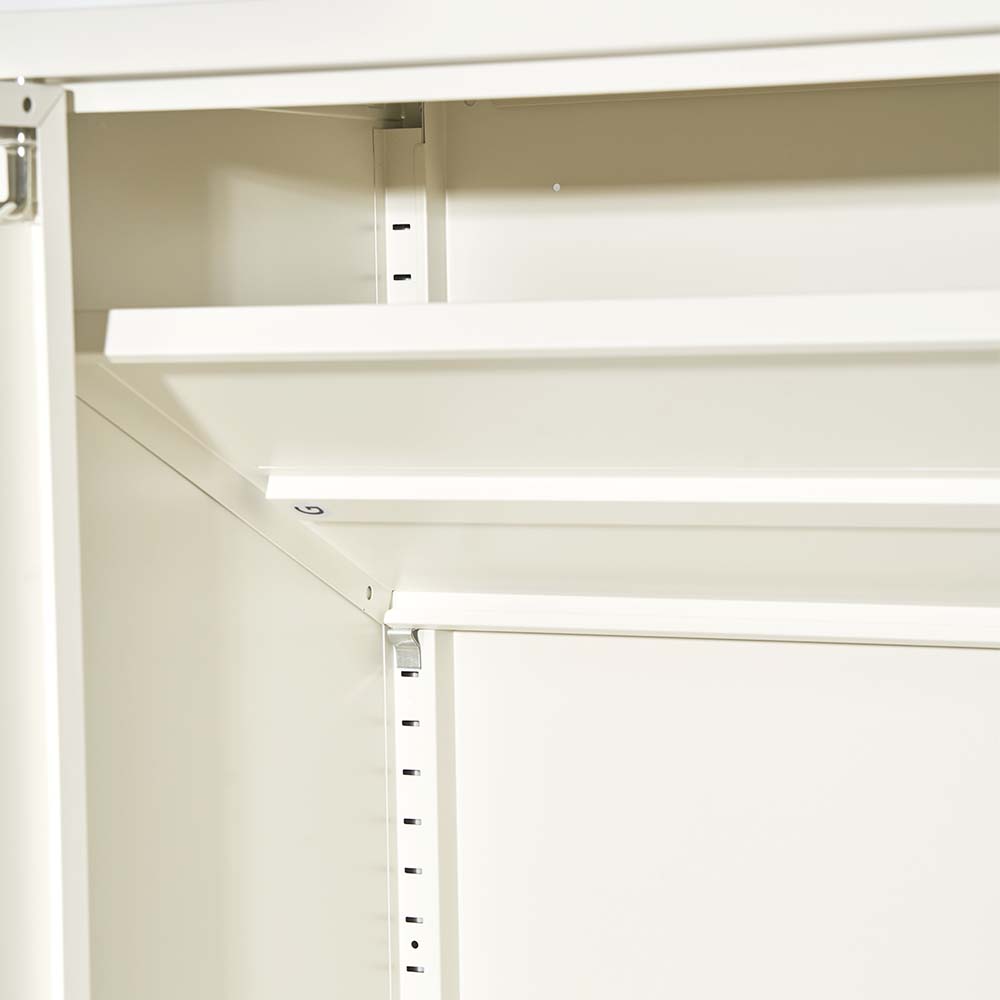 MarlookIn Buffet Sideboard Metal Cabinet - SWEETHEART White
