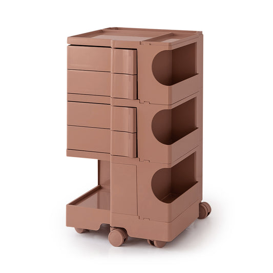 MarlookIn Storage Trolley Bedside Table 5 Tier Cart Boby Replica Pink