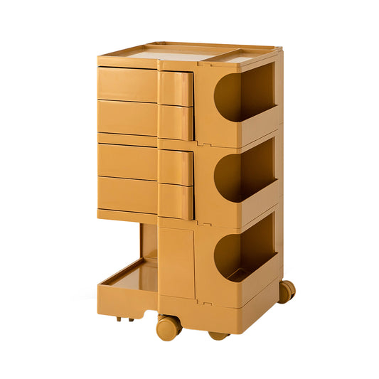 MarlookIn Storage Trolley Bedside Table 5 Tier Cart Boby Replica Yellow