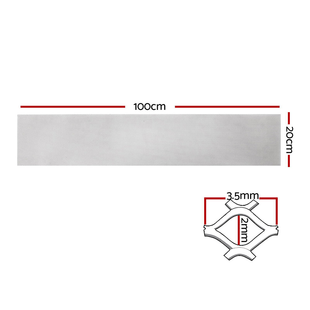 Marlook Gutter Guard Aluminium Mesh 60M 100x20cm Silver