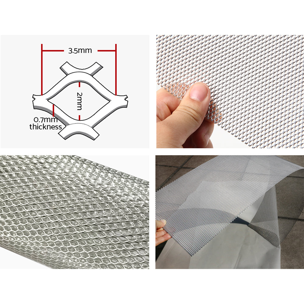 Marlook Gutter Guard Aluminium Mesh 60M 100x20cm Silver