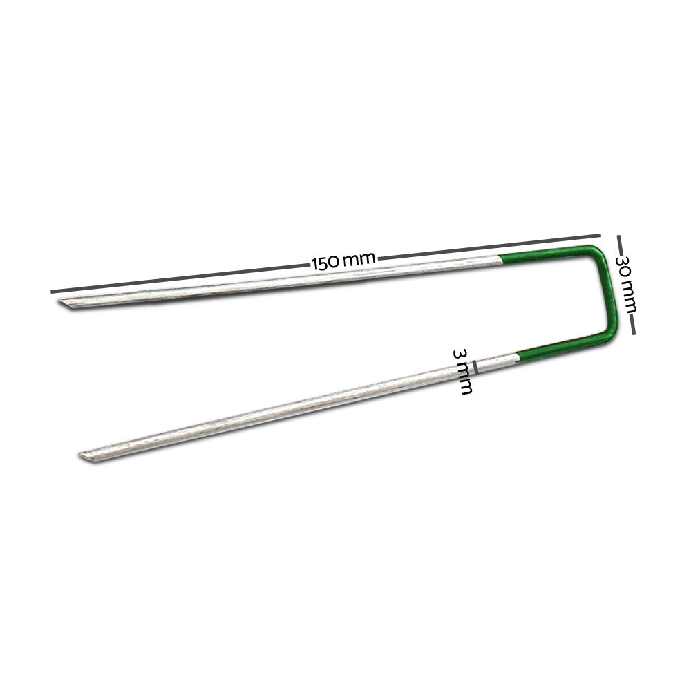 Marlook Artificial Grass 100pcs Synthetic Pins Fake Lawn Turf Weed Mat Pegs Joining Tape