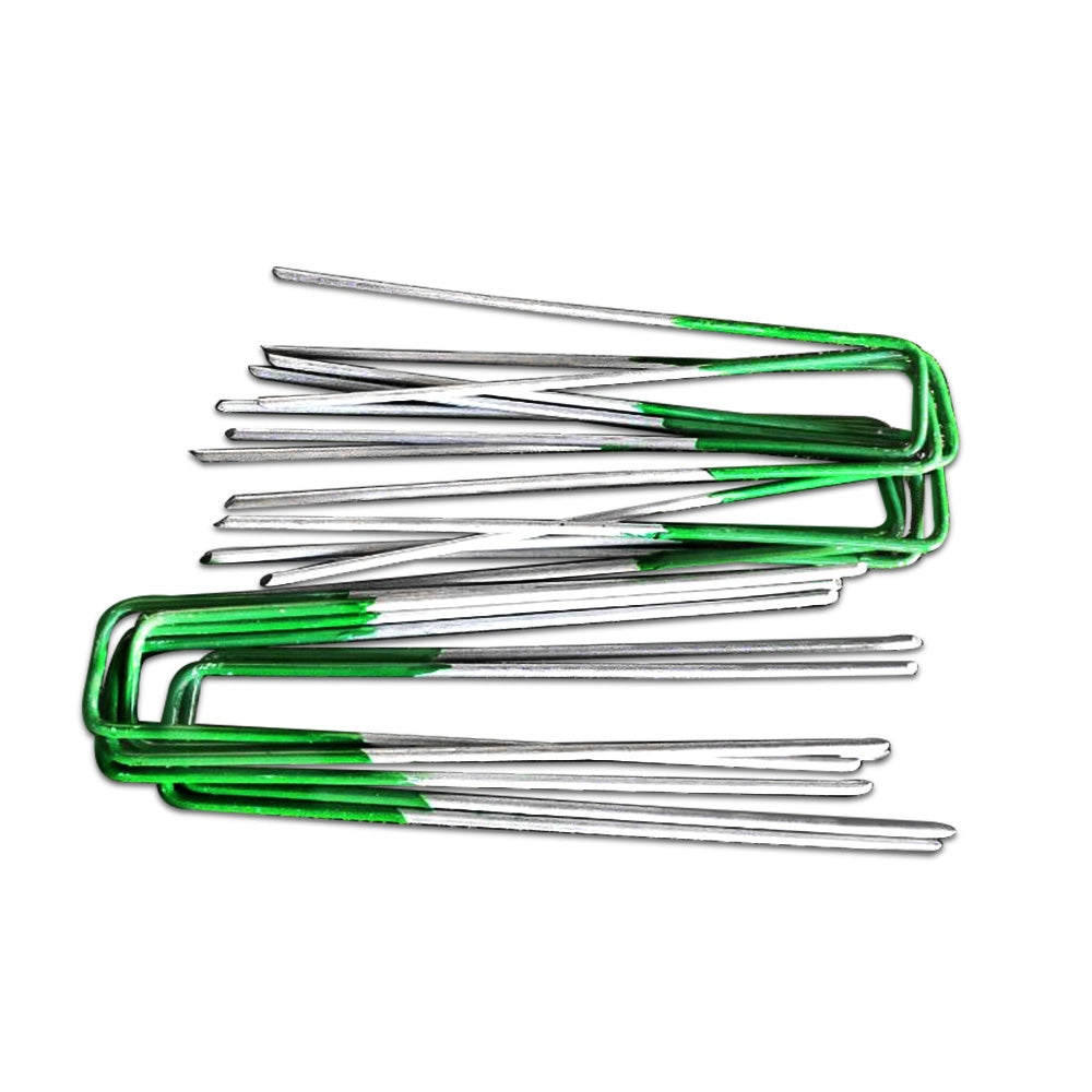 Marlook Artificial Grass 100pcs Synthetic Pins Fake Lawn Turf Weed Mat Pegs Joining Tape