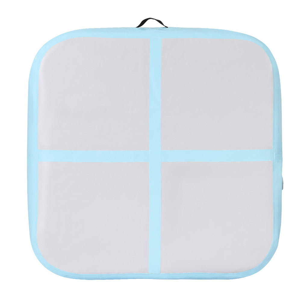 Marlook 1m Air Track Mat Inflatable Gymnastics Tumbling Mat W/ Pump Mint Green