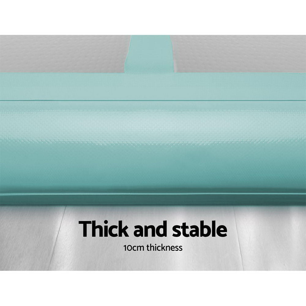 Marlook GoFun 4X1M Inflatable Air Track Mat Tumbling Floor Home Gymnastics Green
