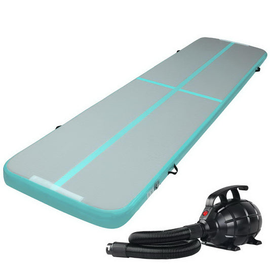 Marlook GoFun 4X1M Inflatable Air Track Mat with Pump Tumbling Gymnastics Green