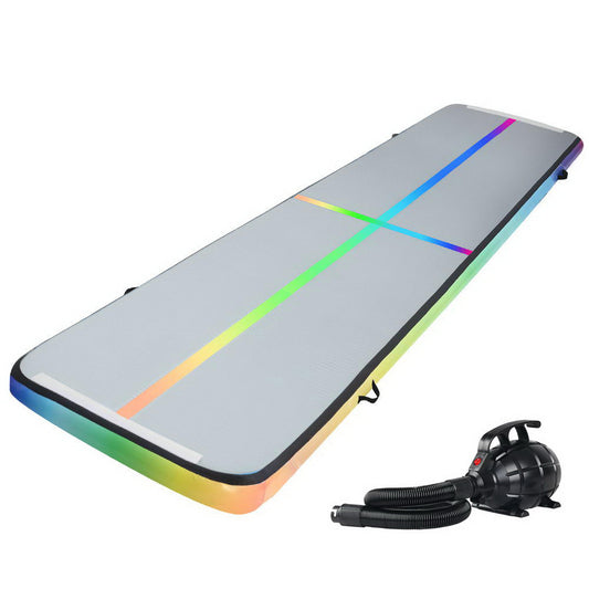 Marlook 5M Air Track Gymnastics Tumbling Exercise Mat W/ Pump Inflatable Colour