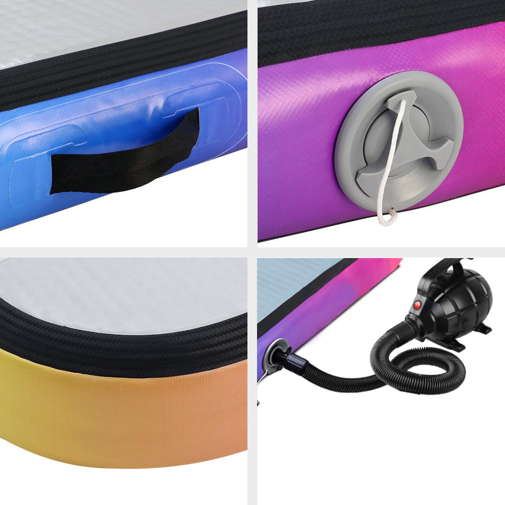 Marlook 5M Air Track Gymnastics Tumbling Exercise Mat W/ Pump Inflatable Colour