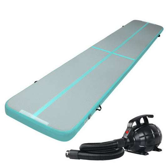 Marlook GoFun 5X1M Inflatable Air Track Mat with Pump Tumbling Gymnastics Green