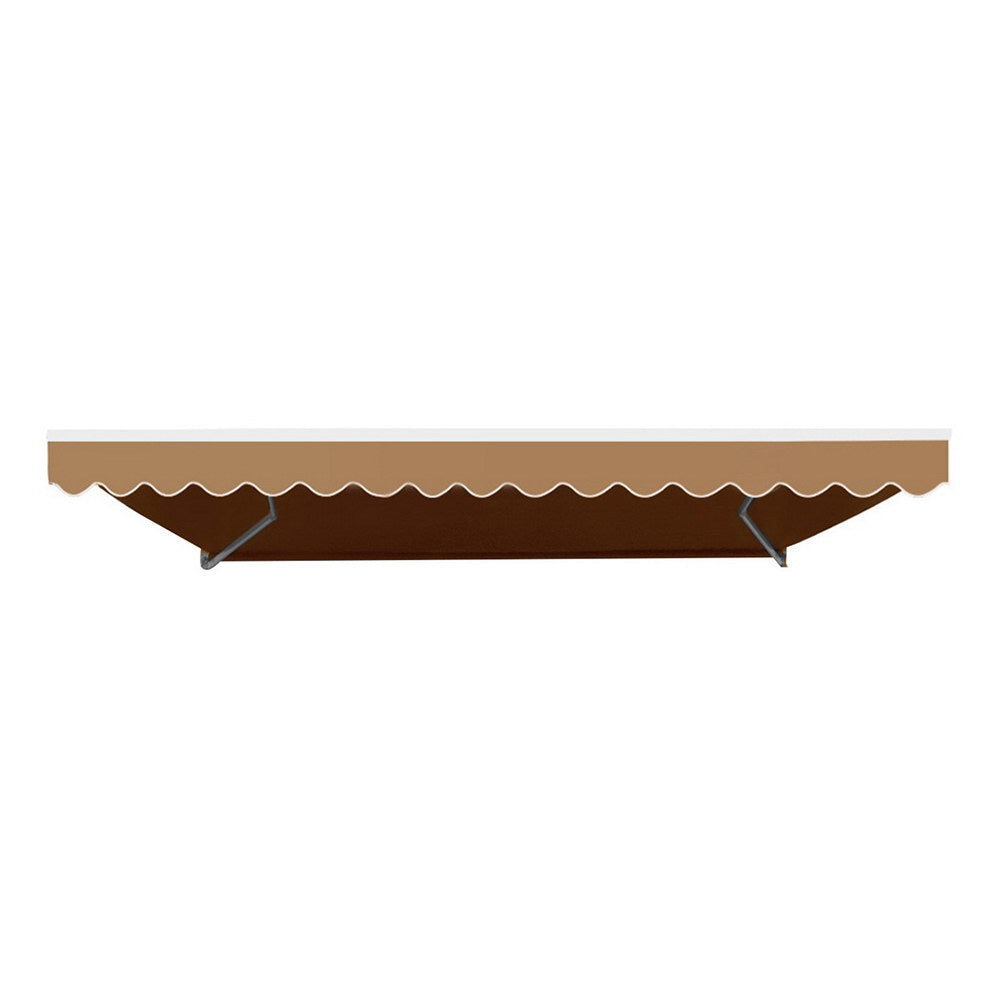 Marlook Retractable Folding Arm Awning Motorised Remoter Sunshade 2.5Mx2M Beige