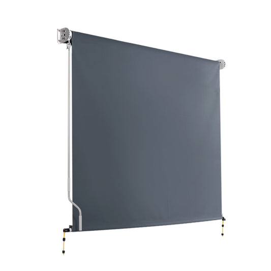 Marlook Outdoor Blinds Blackout Roll Down Awning Window Shade 1.8X2.5M Grey