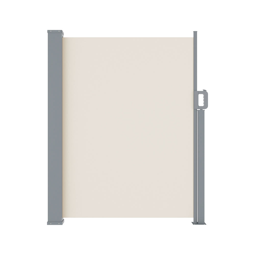 Marlook Side Awning Sun Shade Outdoor Blinds Retractable Screen 1.4X3M Cream