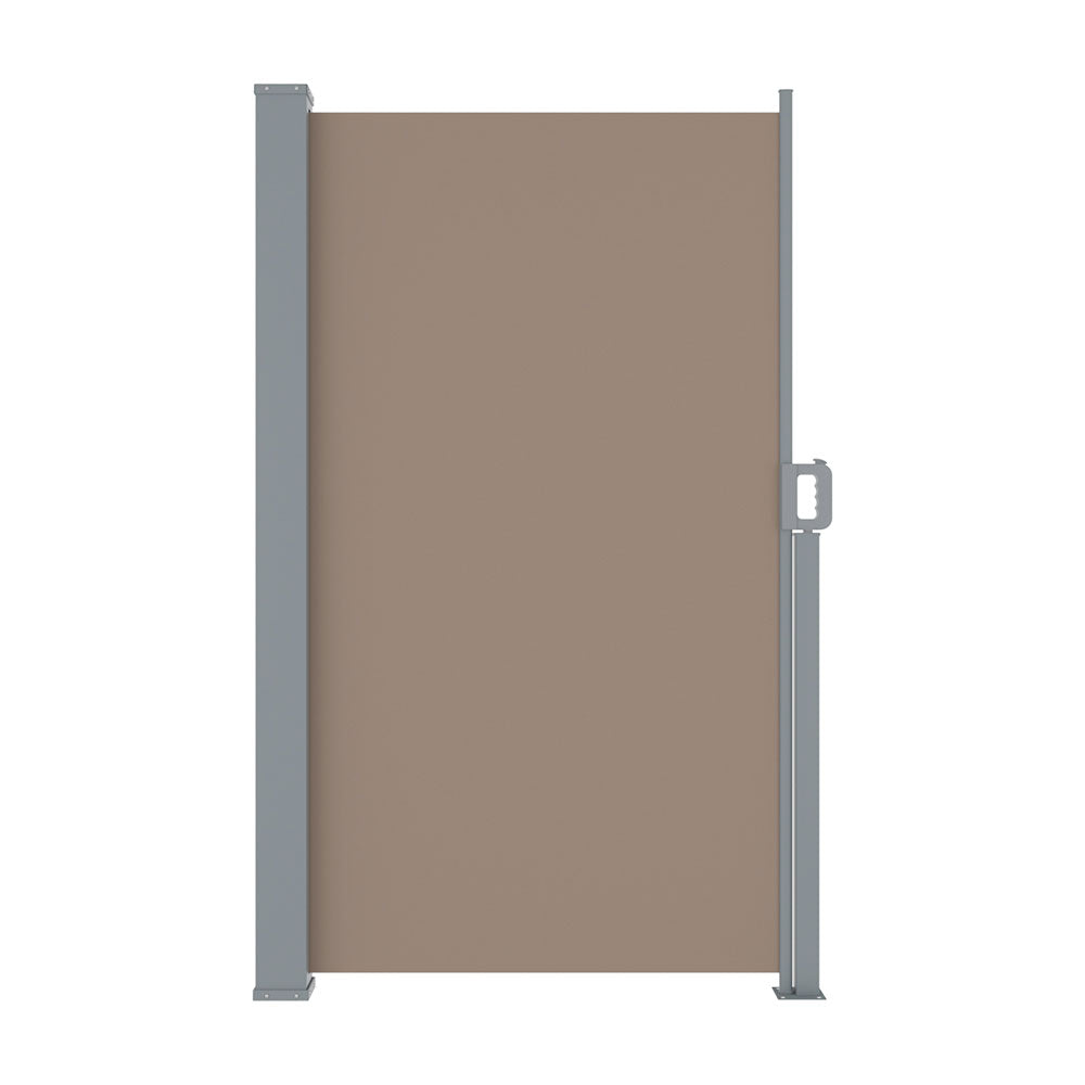 Marlook Side Awning Sun Shade Outdoor Blinds Retractable Screen 1.8X3M Brown