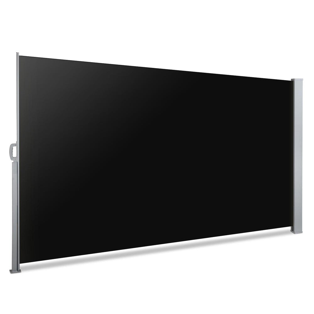 Marlook Side Awning Sun Shade Outdoor Retractable Privacy Screen 2X3M Black