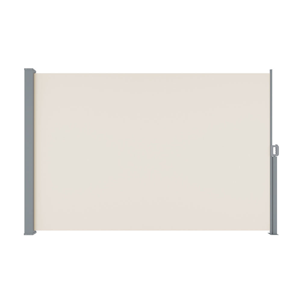 Marlook Side Awning Sun Shade Outdoor Blinds Retractable Screen 2X3M Cream