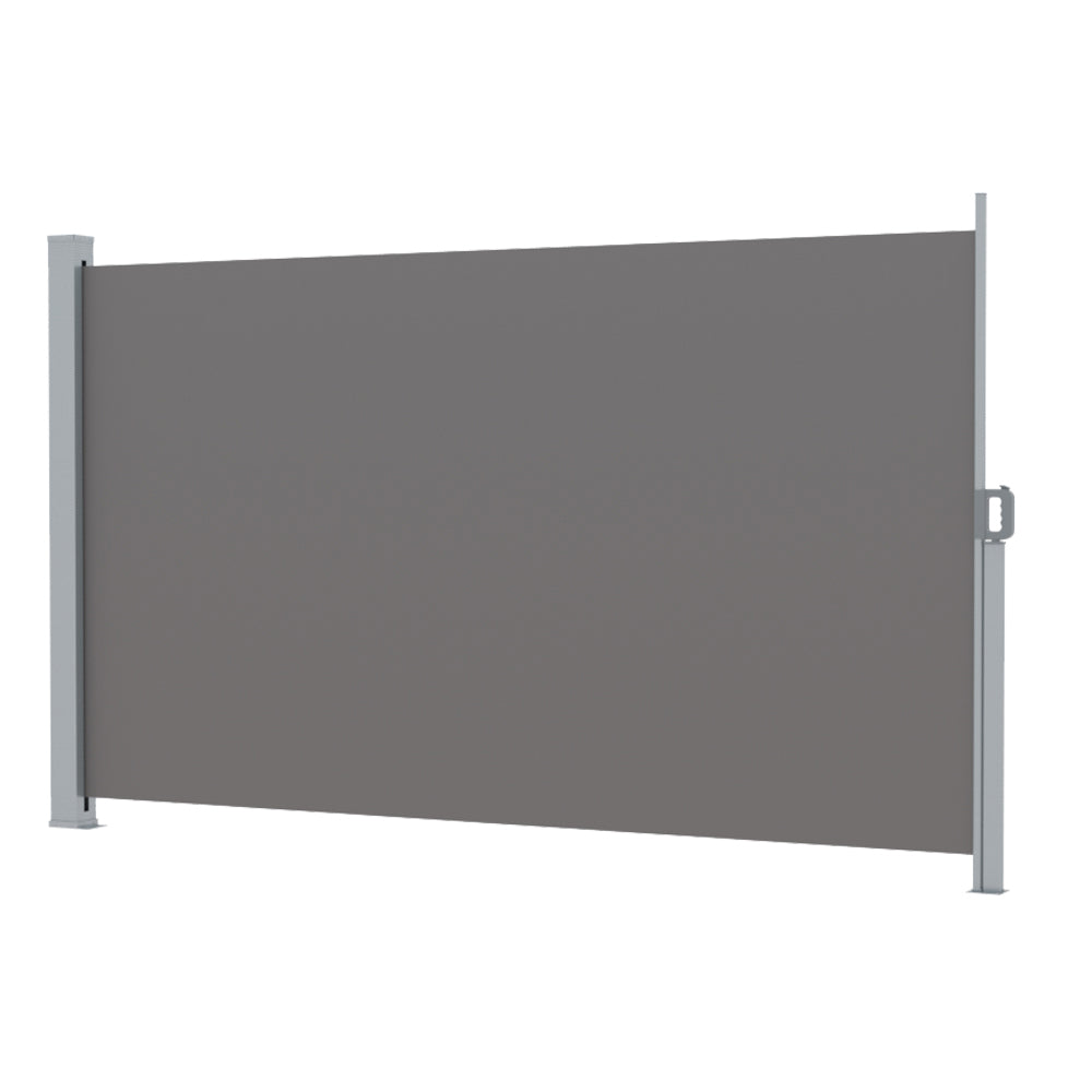 Marlook Side Awning Sun Shade Outdoor Retractable Privacy Screen 2X3M Grey