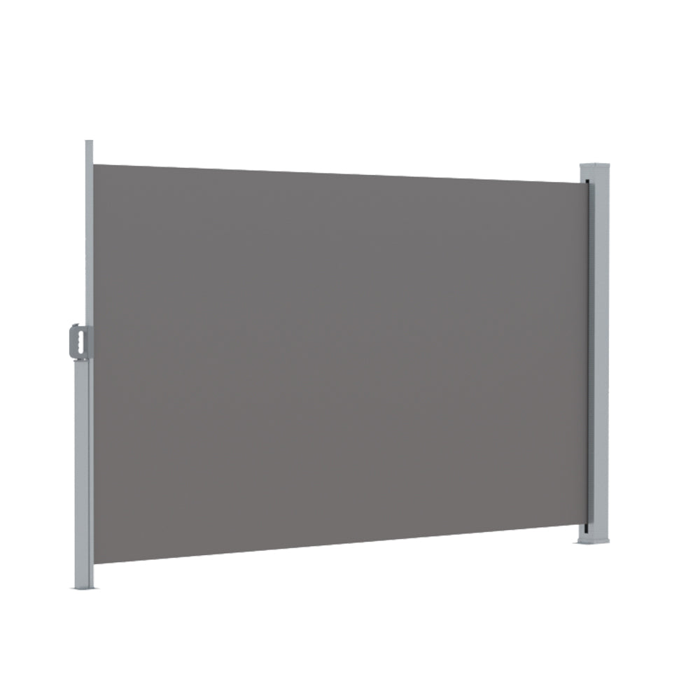 Marlook Side Awning Sun Shade Outdoor Retractable Privacy Screen 2X3M Grey