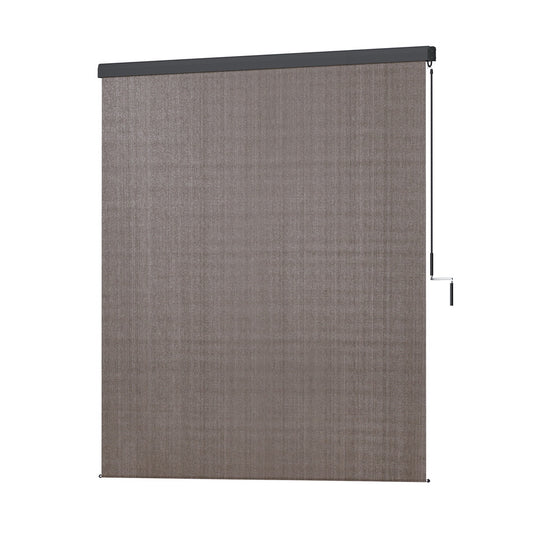 Marlook Outdoor Blinds Light Filtering Roll Down Awning Shade 2.1X2.5M Brown