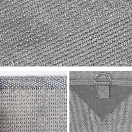 Marlook Privacy Screen Roll Out Awning 3.4x1.95M End Wall Side Sun Shade Grey