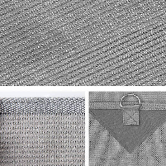 Marlook Privacy Screen Roll Out Awning 2.1x1.8M Sun Shade Pop Top End Wall Grey