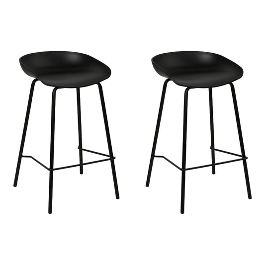 Marlook 2x Bar Stools Kitchen Counter Stools Metal