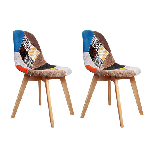Marlook Dining Chairs Set of 2 Fabric Retro Replica DSW