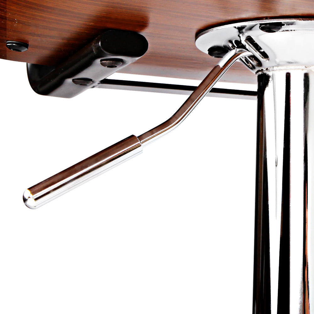 Marlook Bar Stools Gas Lift Leather Black