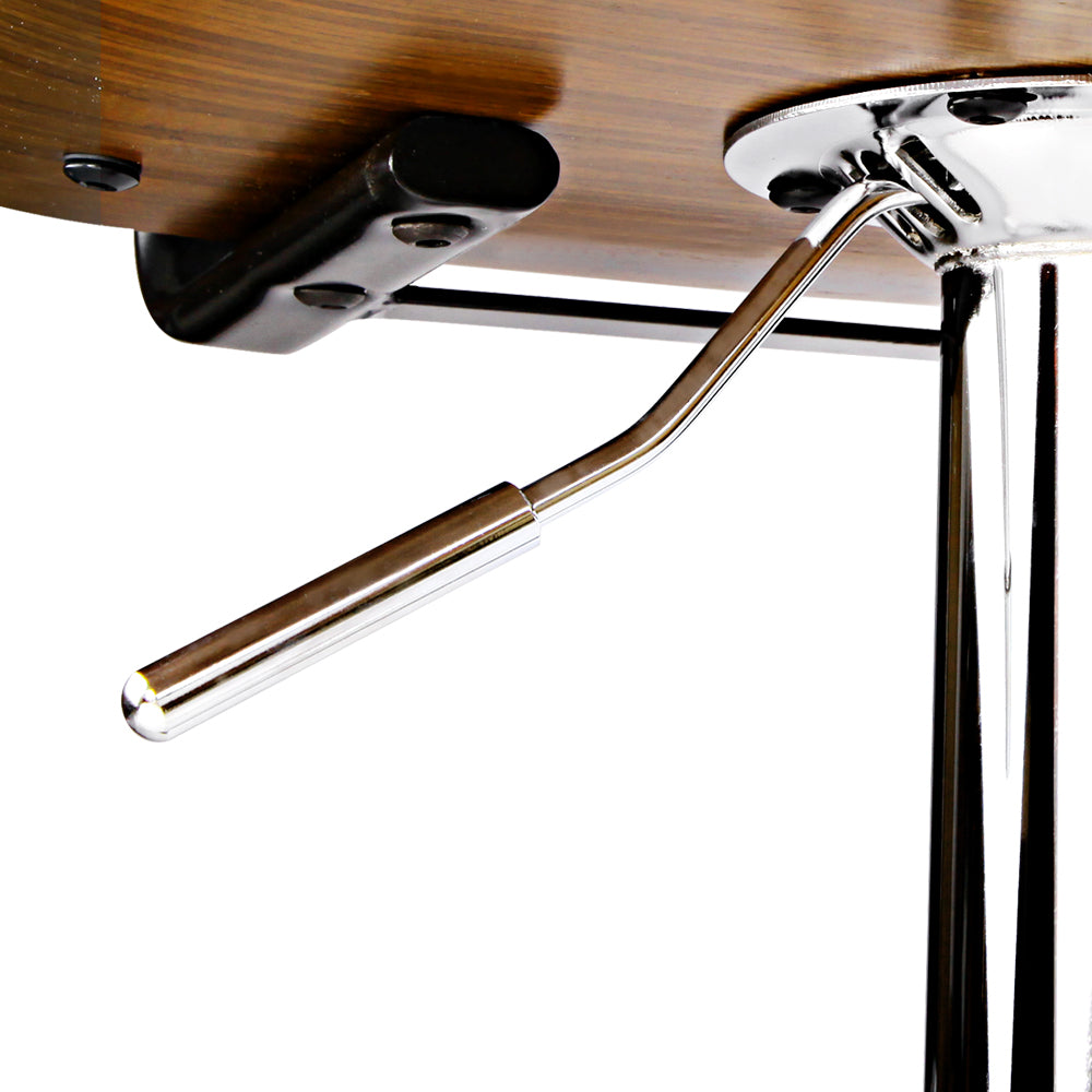 Marlook Bar Stools Gas Lift Leather White